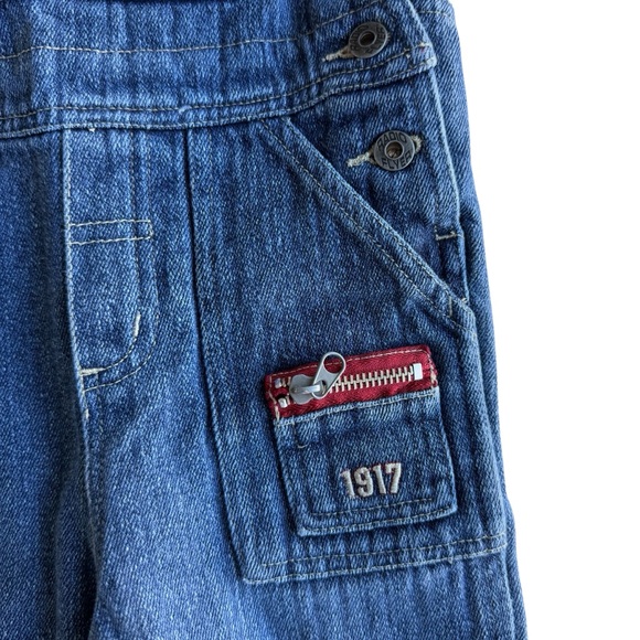 Radio Flyer Toddler Denim‎ Blue Jean Overalls Boys Size 3T - Picture 4 of 9